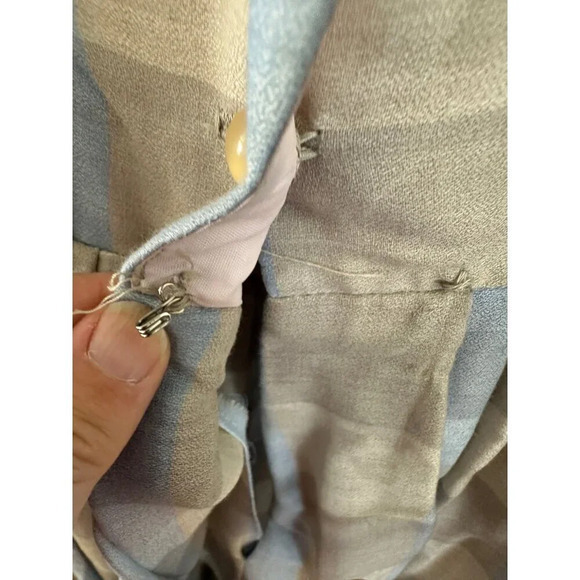 Vintage Handmade Women's Blue Short Sleeve Midi Dress, vintage dress,‎ handmade - Picture 4 of 7